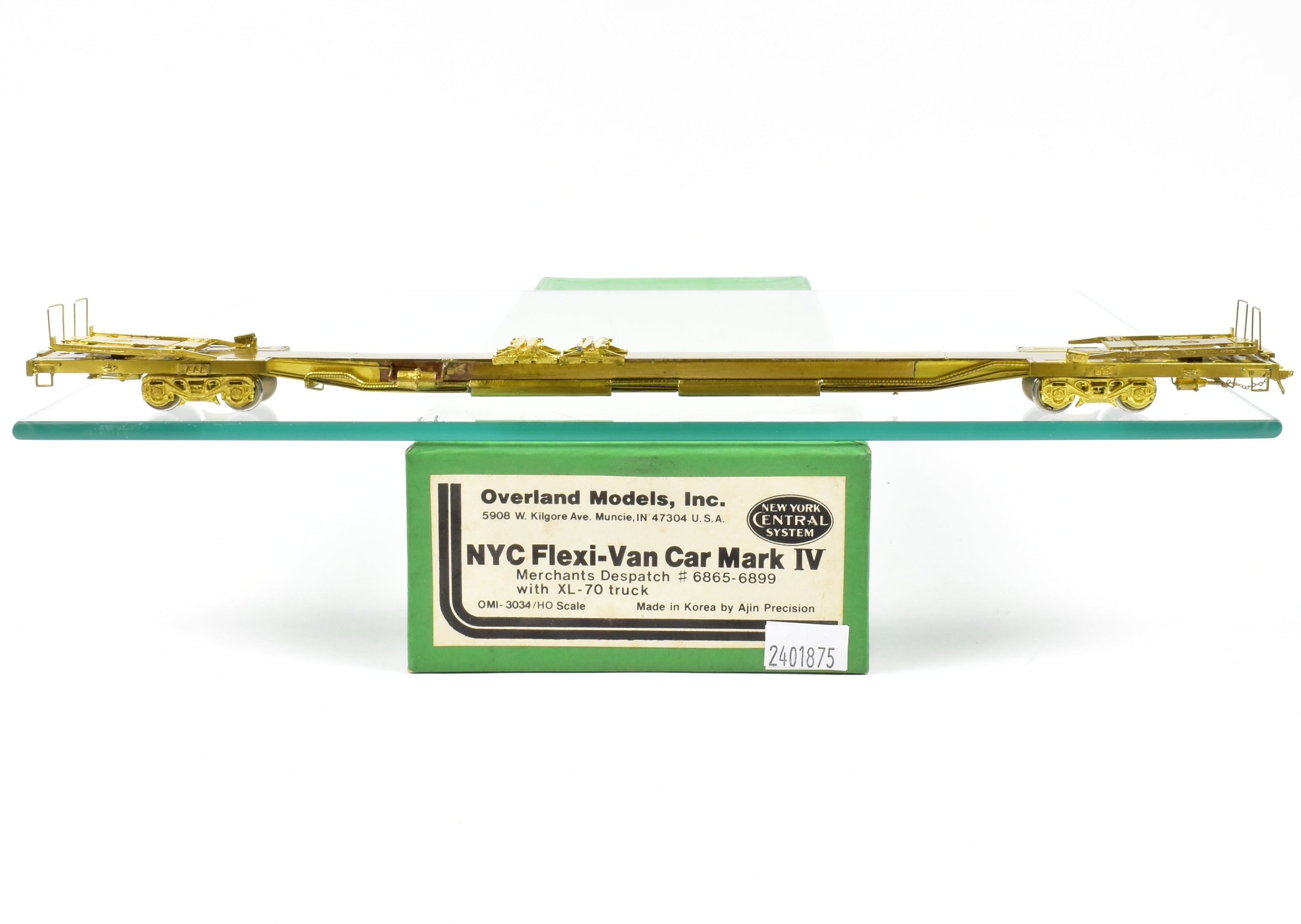 HO Brass OMI - Overland Models, Inc. NYC - New York Central Flexi-Van Car  Mk IV Merchants Despatch