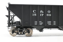 Load image into Gallery viewer, O Brass PSC - Precision Scale Co. C&amp;O - Chesapeake &amp; Ohio 70-Ton 3-Bay Hopper Factory Painted No. 151769
