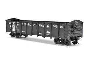 O Brass RYM - Rich Yoder Models C&O - Chesapeake and Ohio 40 foot Steel 50-Ton Coal Gondola FP NOB