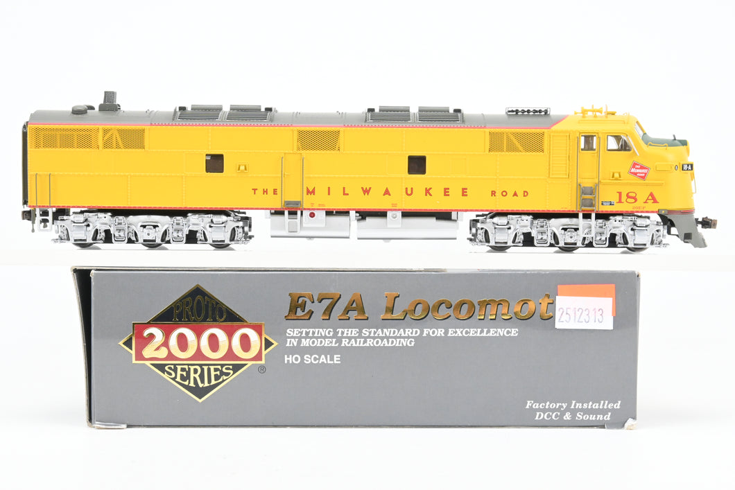 HO Life-Like Proto 2000 MILW - Milwaukee Road EMD E7A FP Yellow