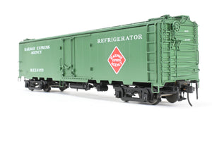 O Brass Sunset Models Third Rail REA - Railway Express Agency 54' Reefer Factory Painted No. 6155