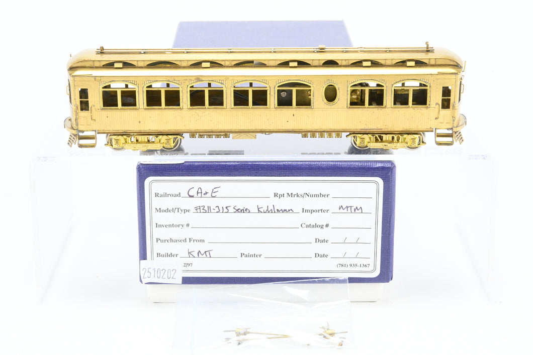 HO Brass MTM - Midwest Trolley Museum CA&E - Chicago Aurora & Elgin #311-315 Series Kuhlman Wood Interurban Coach REBOXX