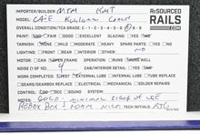 Load image into Gallery viewer, HO Brass MTM - Midwest Trolley Museum CA&amp;E - Chicago Aurora &amp; Elgin #311-315 Series Kuhlman Wood Interurban Coach REBOXX
