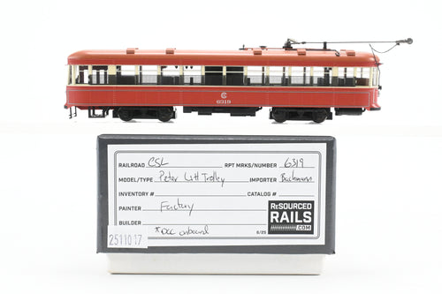 HO Bachmann Spectrum CSL - Chicago Surface Lines Peter Witt Trolley DCC On-Board FP No. 6319 REBOXX