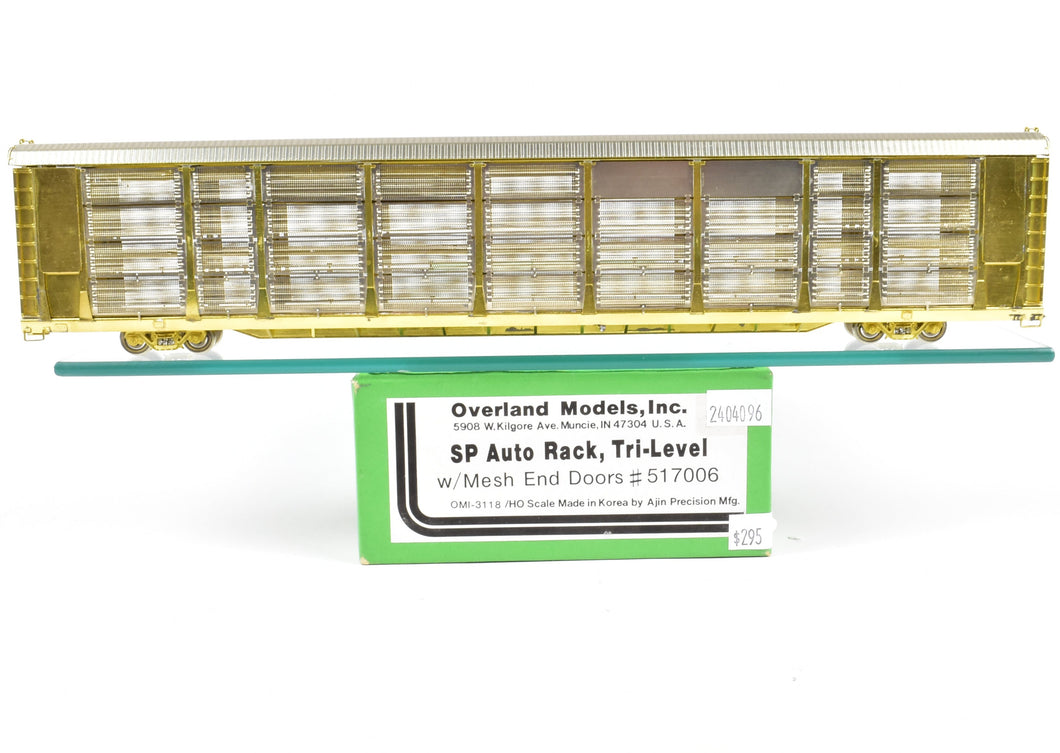 HO Brass OMI - Overland Models, Inc. SP - Southern Pacific Auto Rack Tri-Level w/ Mesh End Doors No. 517006