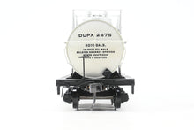 Load image into Gallery viewer, O Brass PSC - Precision Scale Co. Various Roads ACF 8,000 Gallon Insulated Tank Car Factory Painted Silver DUPX - Dupont No. 2675
