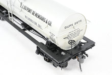 Load image into Gallery viewer, O Brass PSC - Precision Scale Co. Various Roads ACF 8,000 Gallon Insulated Tank Car Factory Painted Silver DUPX - Dupont No. 2675
