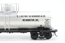 Load image into Gallery viewer, O Brass PSC - Precision Scale Co. Various Roads ACF 8,000 Gallon Insulated Tank Car Factory Painted Silver DUPX - Dupont No. 2675
