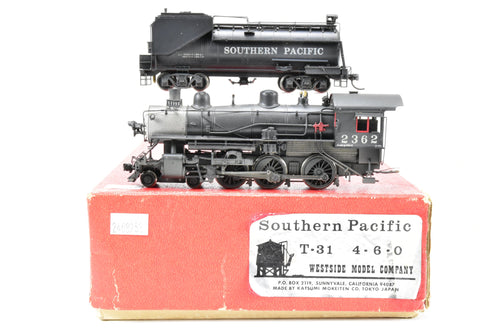 HO Brass Westside Model Co. SP - Southern Pacific Class T-31 4-6-0 CP #2362 Weathered