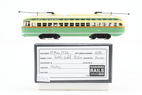 HO Bowser “Executive Line” SF MUNI - San Francisco F Line  PCC Car FP CTA - Chicago Transit Authority Livery REBOXX