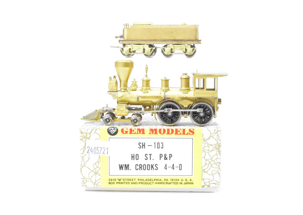 HO Brass Gem Models GN - Great Northern (St. Paul & Pacific) 4-4-0 