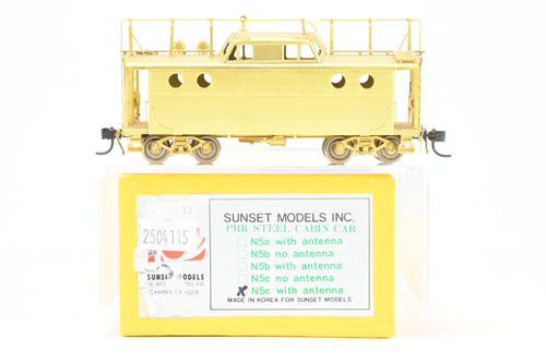 HO Brass Sunset Models PRR - Pennsylvania Railroad Class N5c Steel Cabin Car With Antenna