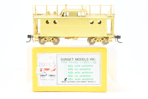 HO Brass Sunset Models PRR - Pennsylvania Railroad Class N5c Steel Cabin Car With Antenna