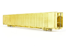 Load image into Gallery viewer, HO Brass OMI - Overland Models, Inc. Various Roads Safe-T-Pack Auto Rack, Tri-Level With Open Top and Open Ends ATSF, FEC, and UP
