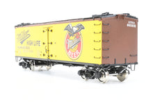Load image into Gallery viewer, O Brass PSC - Precision Scale Co. PFE - Pacific Fruit Express 40’ R-30-12-9 Wood Refrigerator Car FP URTC 93185 Miller High Life Beer
