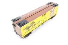 Load image into Gallery viewer, O Brass PSC - Precision Scale Co. PFE - Pacific Fruit Express 40’ R-30-12-9 Wood Refrigerator Car FP URTC 93185 Miller High Life Beer
