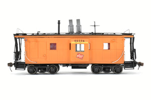 HO Resin CON Lines West MILW - Milwaukee Road Thrall Bay Window Caboose Custom Built and Painted 3D Printed Model