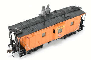 HO Resin CON Lines West MILW - Milwaukee Road Thrall Bay Window Caboose Custom Built and Painted 3D Printed Model