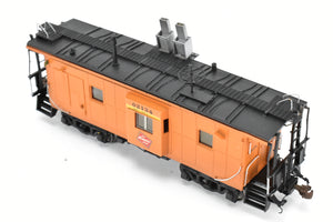 HO Resin CON Lines West MILW - Milwaukee Road Thrall Bay Window Caboose Custom Built and Painted 3D Printed Model