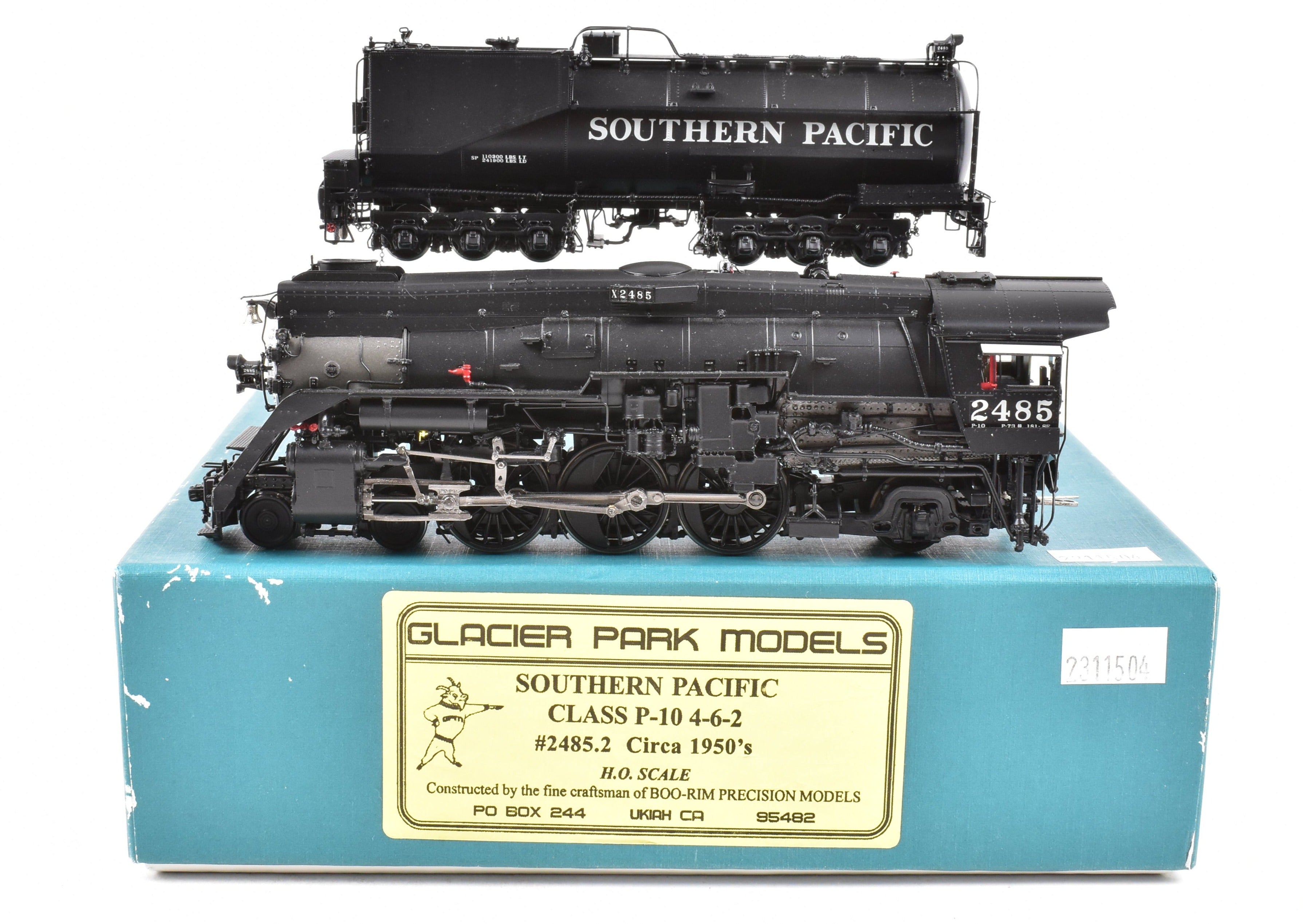 HO Brass GPM - Glacier Park Models SP - Southern Pacific Class P