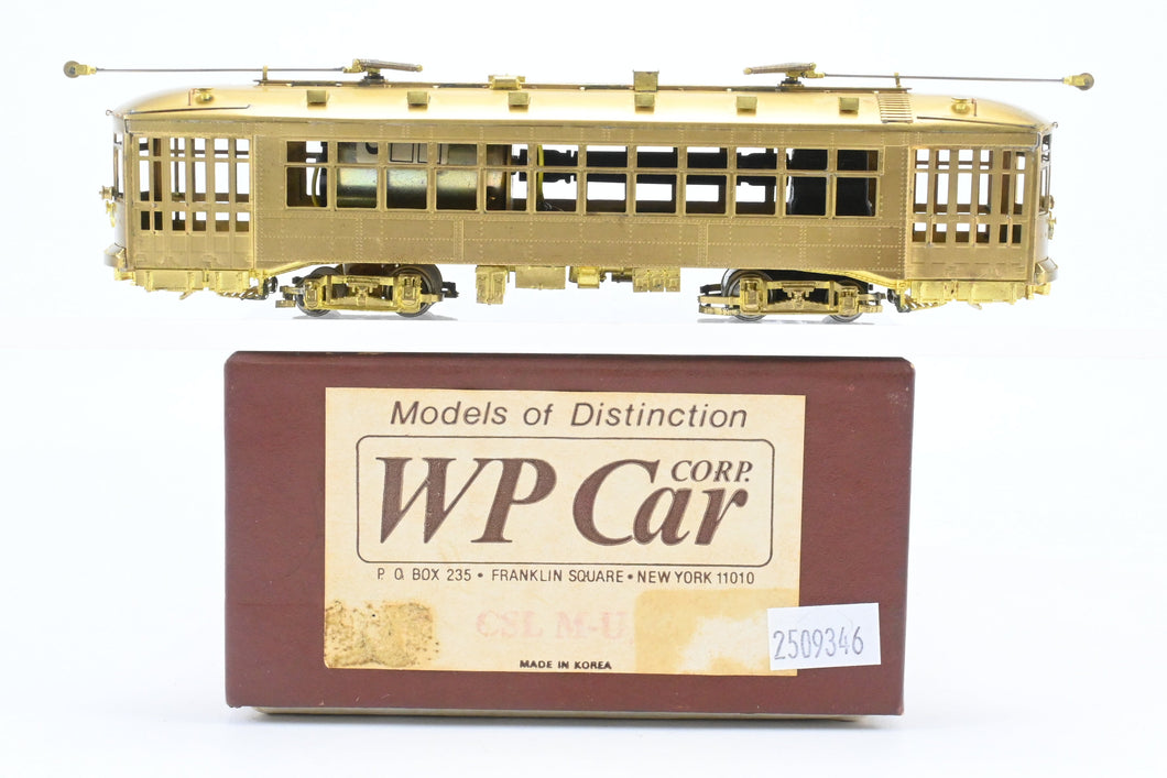 HO Brass WP Car Corp. CSL - Chicago Surface Lines MU Car