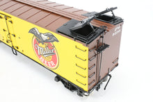 Load image into Gallery viewer, O Brass PSC - Precision Scale Co. PFE - Pacific Fruit Express 40’ R-30-12-9 Wood Refrigerator Car FP URTC 93185 Miller High Life Beer
