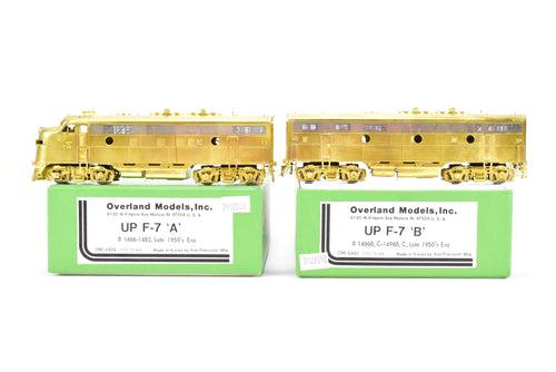 HO Brass OMI - Overland Models Inc. UP  - Union Pacific EMD F7 A/B Freight Set Late 1950's Era