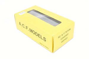 HO Brass Sunset Models or ACF Models Various Roads AC&F 70-Ton Covered Hopper FP Black Unlettered