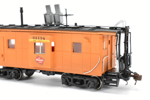 HO Resin CON Lines West MILW - Milwaukee Road Thrall Bay Window Caboose Custom Built and Painted 3D Printed Model