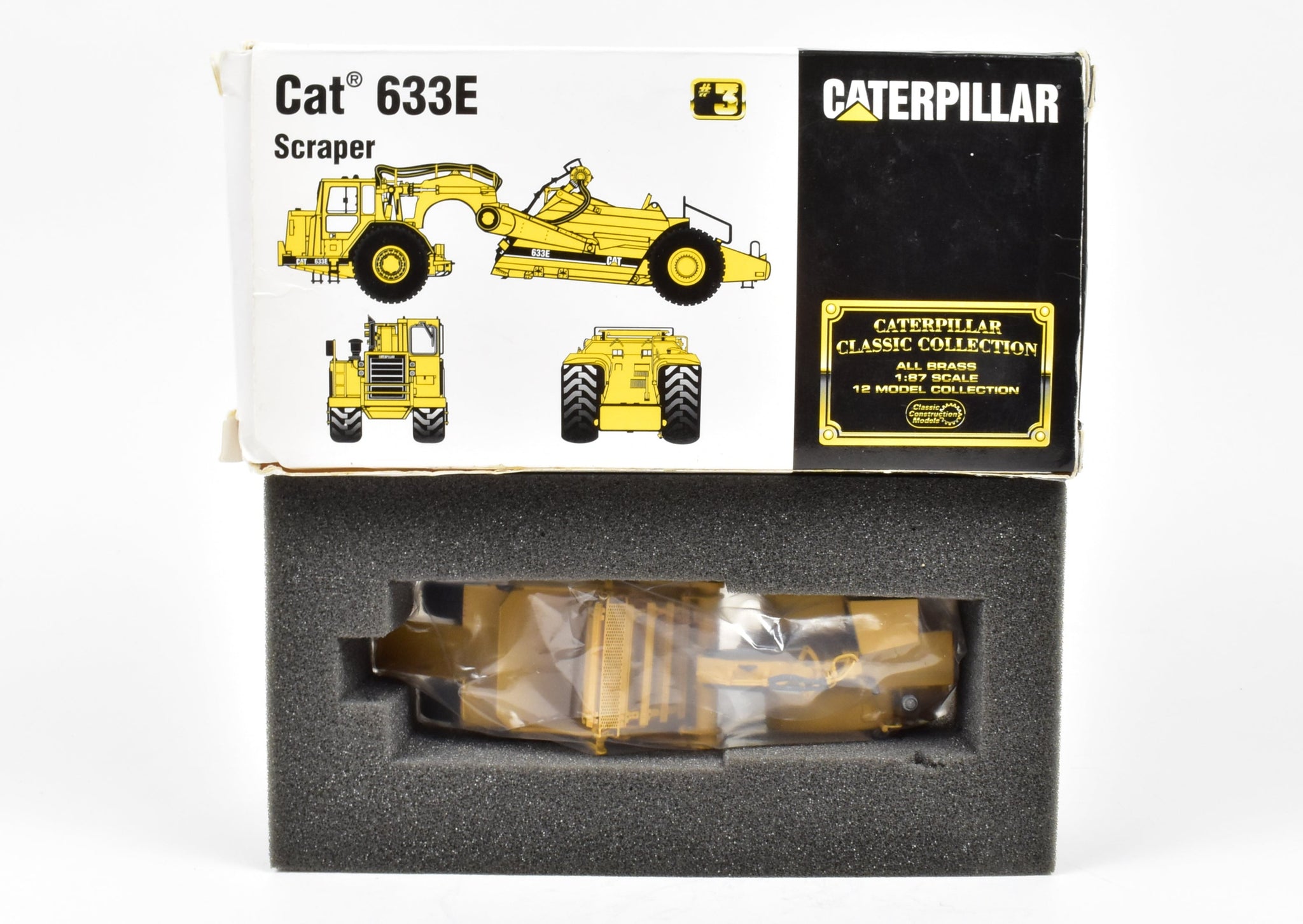 HO Brass CON CCM Models Caterpillar 633E Scraper Factory Painted - Yel ...