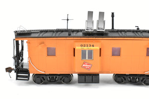 HO Resin CON Lines West MILW - Milwaukee Road Thrall Bay Window Caboose Custom Built and Painted 3D Printed Model