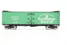 Load image into Gallery viewer, O Brass PSC - Precision Scale Co. PFE - Pacific Fruit Express 40’ R-30-12-9 Wood Refrigerator Car FP SLRX No.3069 Budweiser Beer
