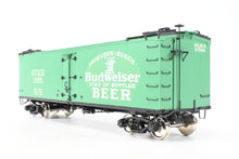 Load image into Gallery viewer, O Brass PSC - Precision Scale Co. PFE - Pacific Fruit Express 40’ R-30-12-9 Wood Refrigerator Car FP SLRX No.3069 Budweiser Beer
