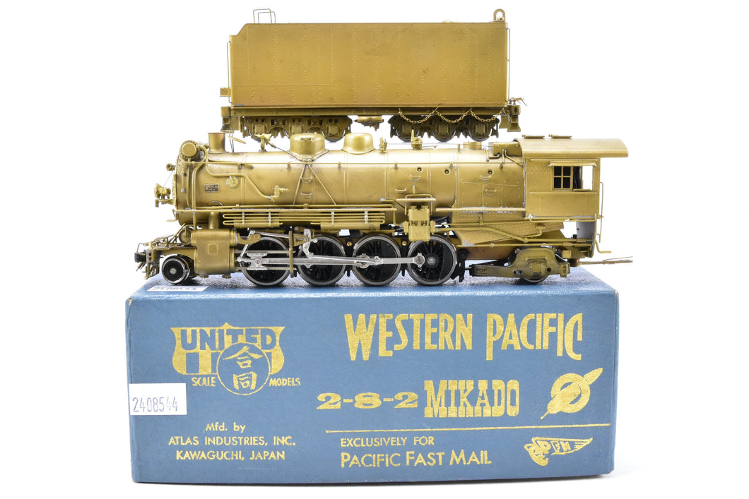 HO Brass PFM - United WP - Western Pacific MK-60 2-8-2 Mikado