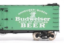 Load image into Gallery viewer, O Brass PSC - Precision Scale Co. PFE - Pacific Fruit Express 40’ R-30-12-9 Wood Refrigerator Car FP SLRX No.3069 Budweiser Beer
