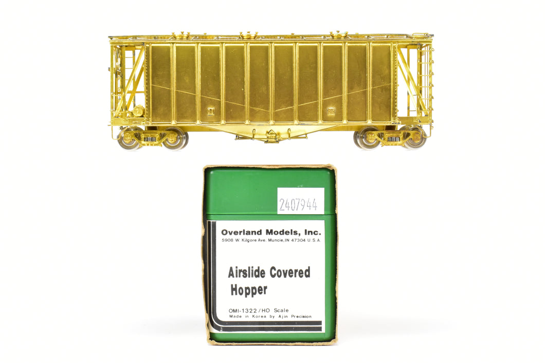 HO Brass OMI - Overland Models, Inc. Various Roads Airslide Covered Hopper