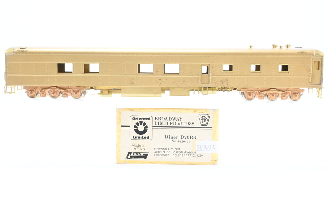 HO Brass Oriental Limited PRR - Pennsylvania Railroad Diner D70BR 1938 Broadway Limited