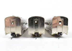 HO Brass CON Hallmark Models CB&Q - Burlington Route General Pershing Zephyr 3-Car Passenger Set Factory Plated