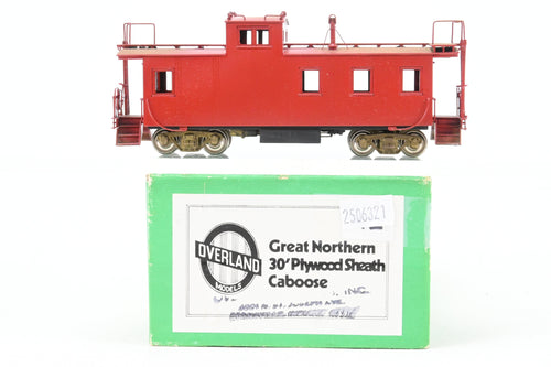 HO Brass OMI - Overland Models, Inc. GN - Great Northern 30' Plywood Sheath Caboose PARTIAL PAINT