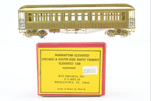 Load image into Gallery viewer, HO Brass MTS Imports Manhattan Elevated and C&amp;SSRT - Chicago &amp; 11South Side Rapid Transit Elevated Car (Unpowered)
