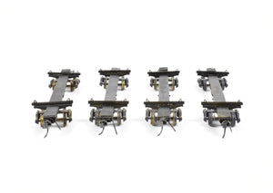 HO Brass NWSL - Northwest Short Line Various Roads 50' Skeleton Log Cars 4-Pack with Trucks and loads CP