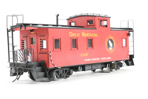 O Brass CON OMI - Overland Models, Inc. GN - Great Northern 30' Wood Sides Caboose Custom Painted  No. X206