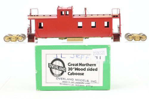 HO Brass OMI - Overland Models, Inc. GN - Great Northern 30' Wood Sided Caboose PARITAL PAINT AS-IS