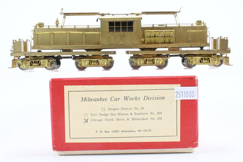 HO Brass Milwaukee Car Works CNS&M - North Shore Line Electric Freight Motor #459