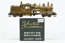 Load image into Gallery viewer, HO Brass PFM - United Various Roads 2-Truck Logging Heisler Geared Locomotive 1957 Run
