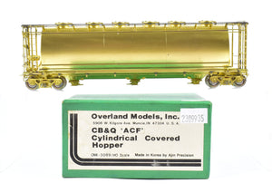 HO Brass OMI - Overland Models, Inc. CB&Q - Burlington ACF Cylindrical Covered Hopper