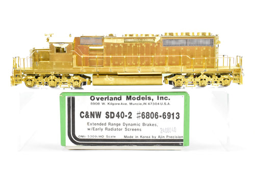 HO Brass OMI - Overland Models, Inc. C&NW - Chicago and North Western EMD SD40-2 #6806-6913 w/Extended Range Dynamic Brakes/Early Radiator Screens