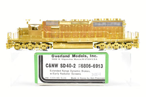 HO Brass OMI - Overland Models, Inc. C&NW - Chicago and North Western EMD SD40-2 #6806-6913 w/Extended Range Dynamic Brakes/Early Radiator Screens