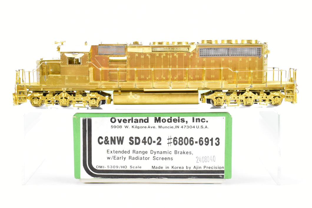 HO Brass OMI - Overland Models, Inc. C&NW - Chicago and North Western EMD SD40-2 #6806-6913 w/Extended Range Dynamic Brakes/Early Radiator Screens