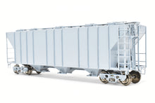 Load image into Gallery viewer, HO Brass OMI - Overland Models, Inc. Various Roads PS-2 Central Discharge Covered Hopper Car FP Scalecoat #20 Gray Unlettered
